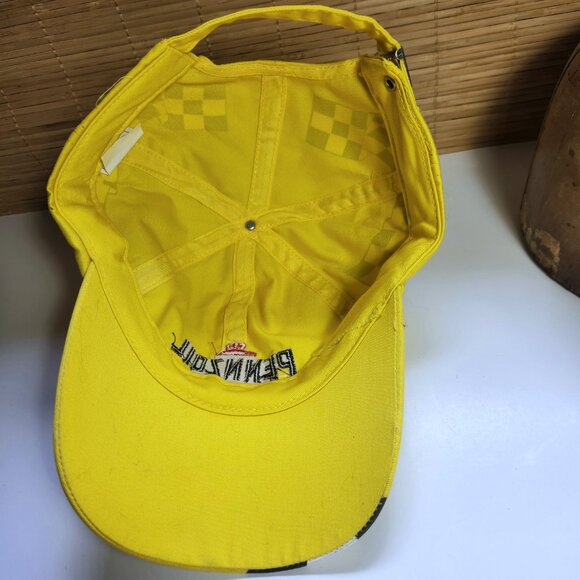 Pennzoil Racing Baseball Hat Mens Adjustable Buckle Closure New Yellow - Picture 6 of 7